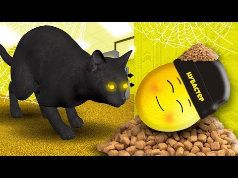 Видео: ЧЕРНЫЙ КОТ В ЗАКУЛИСЬЕ в ROBLOX!