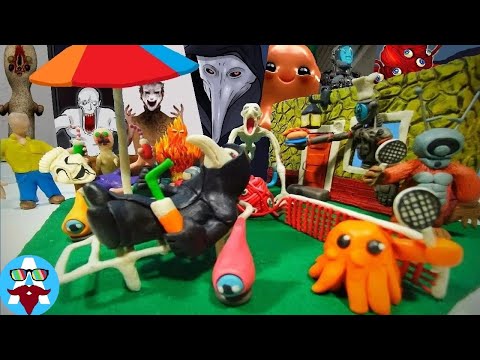 Видео: SCP ПИКНИК НА ЗАДНЕМ ДВОРЕ  | Лепка диорамы  из пластилина | #Avipi