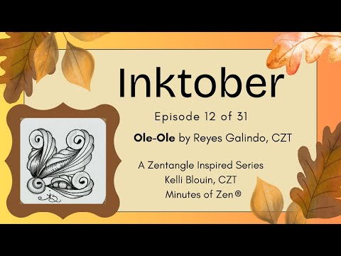 Видео: Инктобер 2025 – дзентангл для начинающих© – День 12 – Оле-Оле