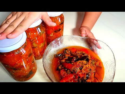 Видео: Очень вкусное СОТЕ ИЗ БАКЛАЖАНОВ НА ЗИМУ. Пожалела, что мало приготовила.