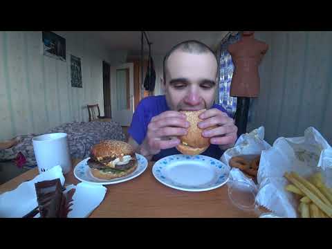 Видео: МУКБАНГ АСМР БУРГЕРЫ/ КАРТОФЕЛЬ ФРИ/ СОУС ЛУКОВЫЕ КОЛЬЦА/ ЧИЗКЕЙК/ FAST FOOD/ EATING ASMR Mukbang