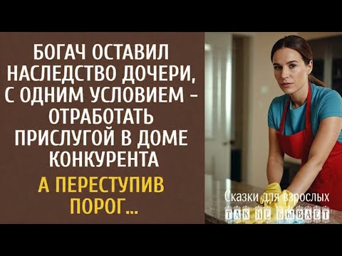 Видео: Богач оставил наследство дочери, с условием - отработать прислугой в доме конкурента… А придя в дом…