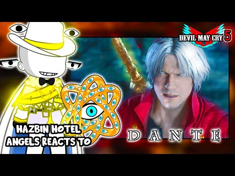Видео: Реакция Ангела из Hazbin Hotel на Данте «DMC 5» || Devil May Cry 5 || -Gacha React