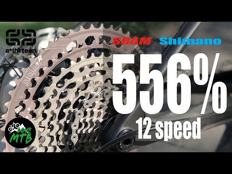 Видео: 556% на Shimano и SRAM Eagle 12 скоростей? - Кассета e*thirteen HELIX R, впечатления от езды на E13