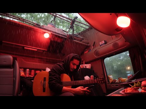 Видео: В одиночку, с самой вкусной едой, ультра-роскошный кемпинг на грузовике в холоде!​