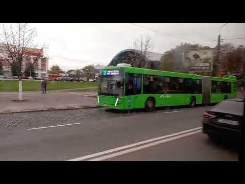 Видео: Еду по маршруту №3а на мАз 105 