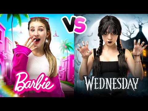 Видео: БАРБИ против УЭНЗДЕЙ в реальной жизни !