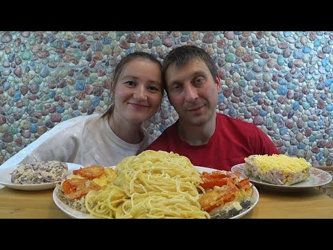 Видео: МУКБАНГ ЗАПЕЧЕННАЯ РЫБА И СПАГЕТТИ | MUKBANG BAKED FISH AND SPAGHETTI #мукбанг #mukbang