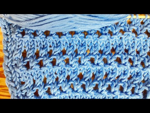 Видео: Особо дырчатый узор для летних изделий