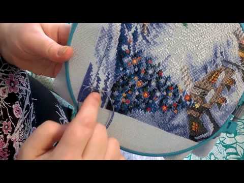 Видео: Вышивка в два прокола. Как я это делаю)