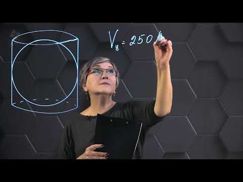 Видео: Объем шара и цилиндра. Практическая часть. 11 класс.