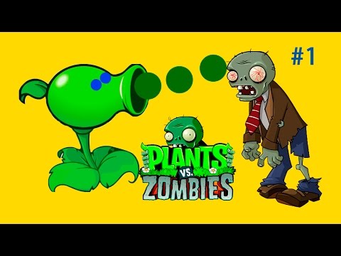 Видео: Игра Растения против зомби  Plants vs zombies. Хадачка тв. Мультик игра