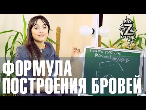 Видео: Как корректировать брови. Формула построения бровей от Татьяны Золоташко.