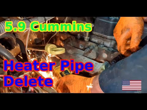 Видео: Удаление возвратной трубы отопителя: 5.9 Cummins 2005 Dodge Ram