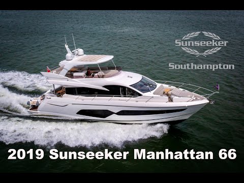 Видео: Продаётся моторная яхта Sunseeker Manhattan 66 2019 года — 1 950 000 фунтов стерлингов — цена сни...