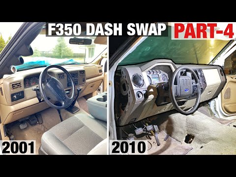 Видео: Замена приборной панели, часть 4 — 2001 F350 7.3 2010 Superduty, SwapHelper, подключение Column H...