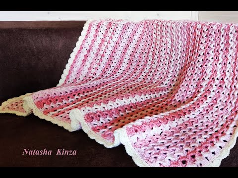 Видео: ПЛЕД "ОЛЕНЬКА" КРЮЧКОМ/knitted rug DIY