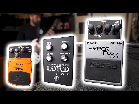 Видео: Fuzzlord FU-2 против Boss FZ-2 против Behringer SF300 — Hyperfuzz Shootout