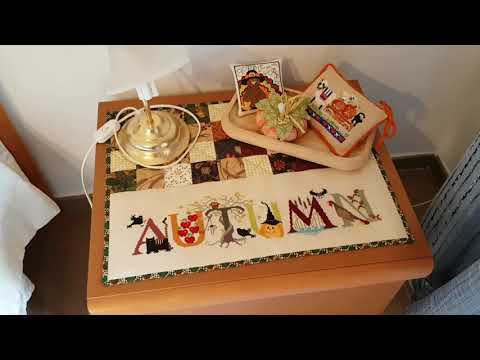 Видео: Органайзер для хранения шаблонов для пэчворка, дорожка. Прикладная вышивка.