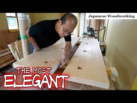 Видео: Превосходно. Токонома сделана из очень толстых досок японского кипариса [Сезон 2 - Часть 16]