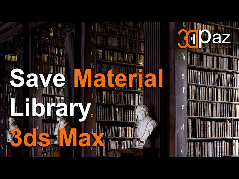 Видео: Библиотека Материалов в 3ds Max - Save Material Library 3ds Max