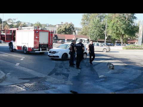 Видео: Камион разля 1 тон нафта при инцидент в Хасково