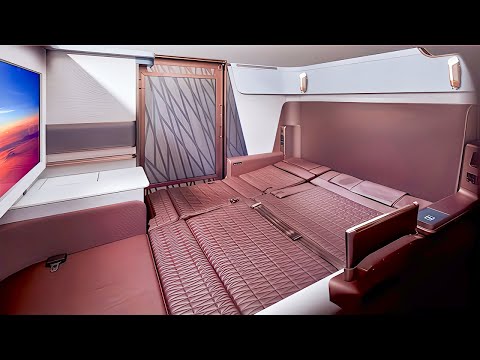 Видео: Новые люксы первого класса Japan Airlines | Airbus A350-1000 авиакомпании JAL | Рейс Токио-Даллас