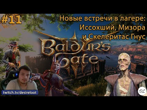 Видео: #11 Baldur’s Gate 3. Новые встречи в лагере- Иссохший, Мизора и Скелеритас Гнус