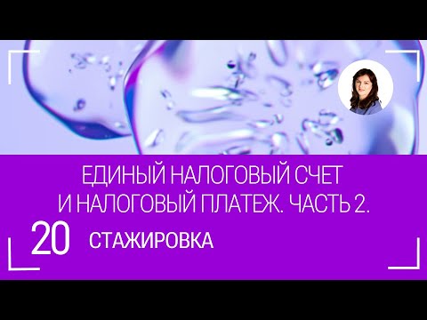 Видео: Учет единого налогового счёта и платёжа. Часть 2.