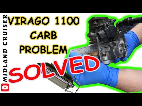 Видео: ПРОБЛЕМА С КАРБЮРАТОРОМ VIRAGO 1100 | ПОПЛАВКОВЫЙ КЛАПАН ВЫШЕЛ | Как отрегулировать уровень топли...