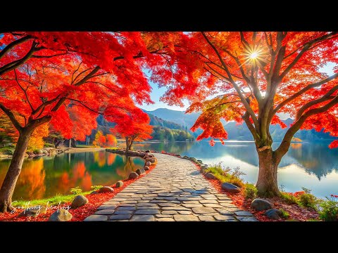 Видео: Красивая расслабляющая музыка и осенний пейзаж 🍂 Музыка для исцеления, снятия стресса и успокоения