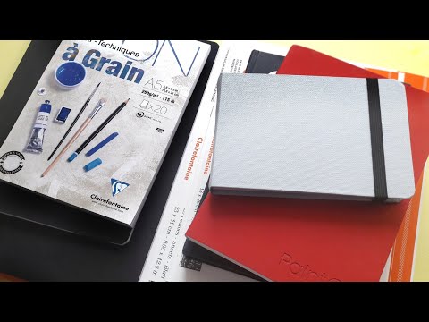 Видео: Обзор бумаги Clairefontaine.