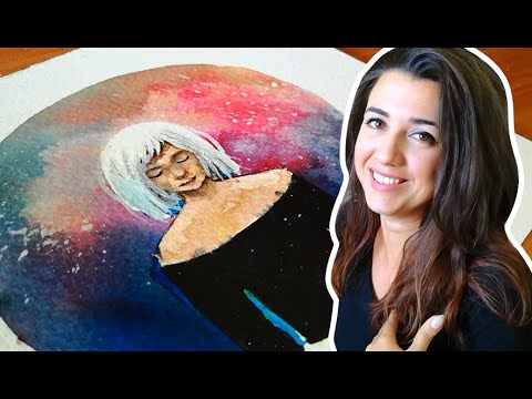 Видео: Нарисувай ми: ВСЕЛЕНА | Рисуване с акварел | GloryArt