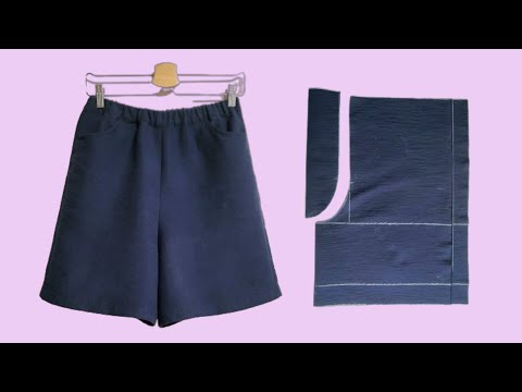 Видео: Создайте супер легкие и удобные шорты с юбкой А-силуэта.
