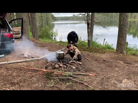 Видео: НОВОЕ МЕСТО ДЛЯ ЛАГЕРЯ. КАРЕЛИЯ