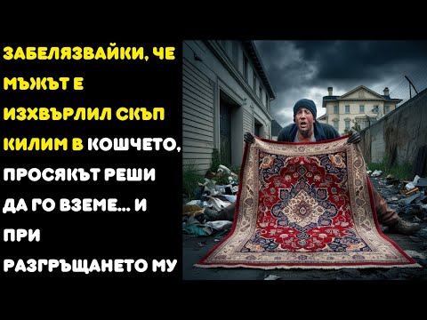 Видео: СЛЕД КАТО ЗАБЕЛЯЗАЛ, ЧЕ БОГАТАШЪТ Е ИЗХВЪРЛИЛ СКЪП КИЛИМ В КОШЧЕТО, ПРОСЯКЪТ РЕШИЛ ДА ГО ВЗЕМЕ ..