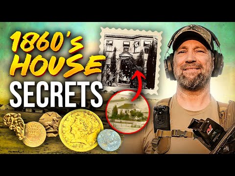 Видео: ЗОЛОТЫЕ и серебряные монеты СКРЫВАЮТСЯ под сгоревшим домом 1860-х годов! Приключение с металлоиск...