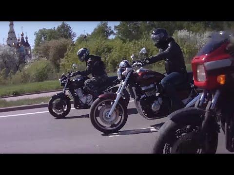 Видео: БегеМОТЫ (X4, ZRX1200, GSF1250, XJR1300)