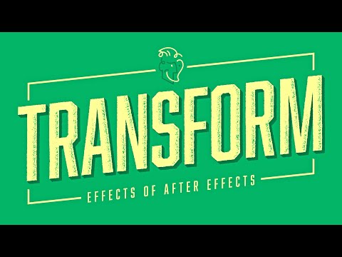 Видео: Трансформация | Эффекты After Effects