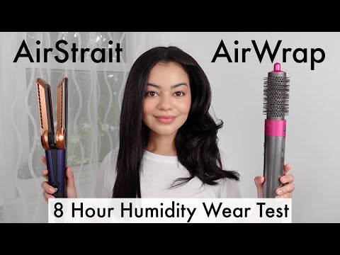 Видео: Dyson Airstrait против Airwrap на вьющихся волосах — 8-часовой тест на устойчивость к влажности! 😱