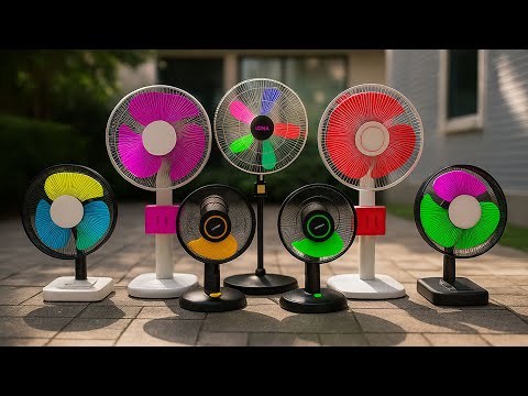Видео: Самодельный качающийся вентилятор, современный дизайн, красочный, очень красивый!