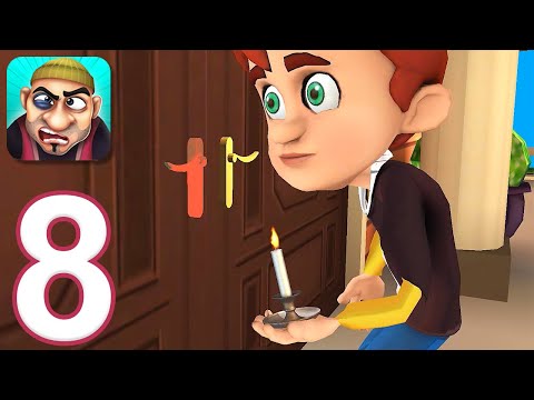 Видео: Scary Robber Home Clash — Игровой процесс, часть 8 — 2 новых уровня (iOS, Android)