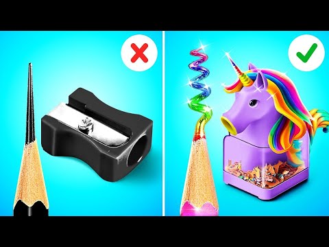 Видео: ПОТРЯСАЮЩИЕ ХУДОЖЕСТВЕННЫЕ ЛАЙФХАКИ ✨ Хорошие идеи и не очень! Веселимся в школе вместе с 123 GO!