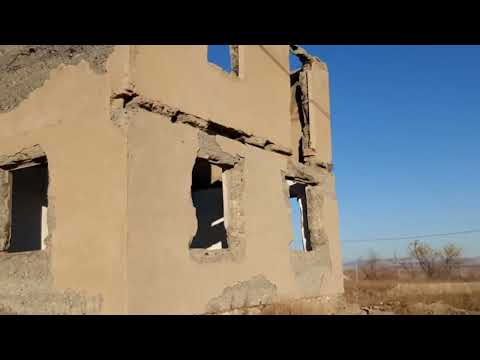 Видео: Возвращаюсь обратно по разбитой улице, район Мерекелик (дачи Красный камень)