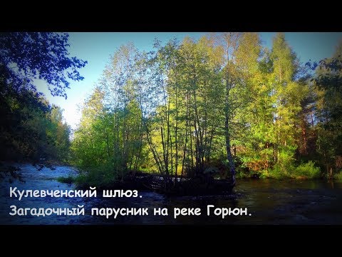 Видео: Кулевченский шлюз Тихвинской водной системы. Черная Жемчужина на реке Горюн.
