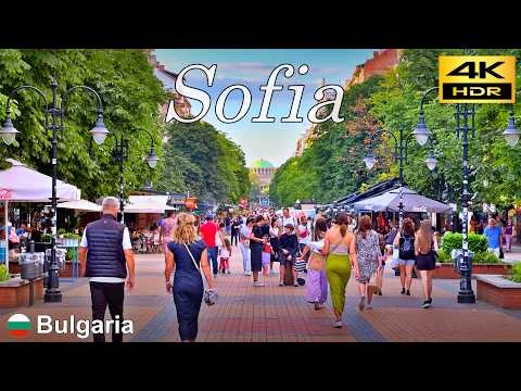 Видео: Прогулки по Софии / Послеобеденная прогулка от станции Сердика до НДК / Болгария🇧🇬 / 4K HDR