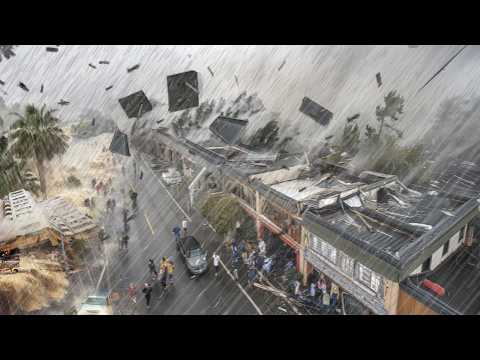 Видео: На Филиппинах снова трагедия! Супертайфун «Уван» разрушает Катандуанес!