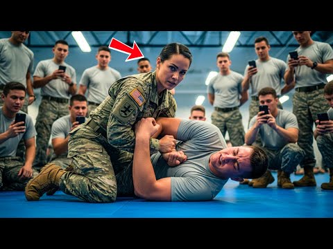 Видео: Солдат схватил женщину-инструктора — её приём «морских котиков» мгновенно стал вирусным