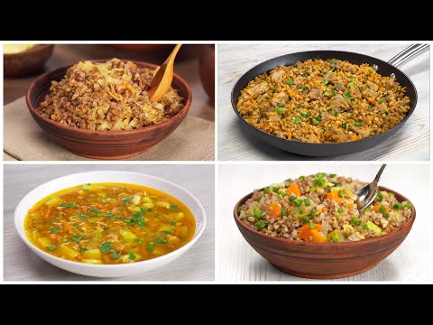Видео: Вкусные блюда из ГРЕЧНЕВОЙ КРУПЫ на обед или к ужину. Рецепты от Всегда Вкусно!