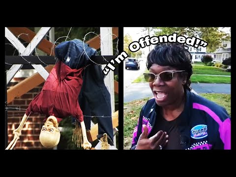 Видео: Мужчина дал отпор людям, «оскорблённым» его поведением на Хэллоуин